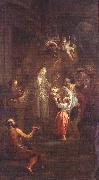 Hans Schmidt St Elisabeth Distributing Alms oil painting